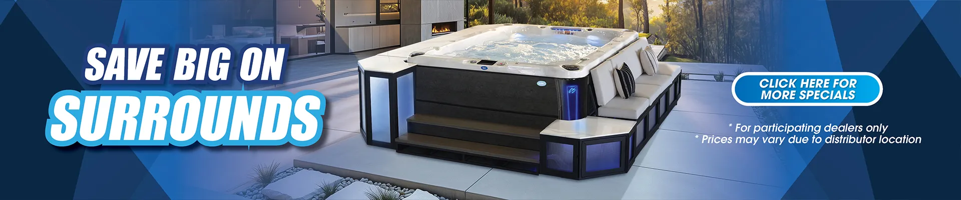 Calspas hot tub being used in a family setting - Allen