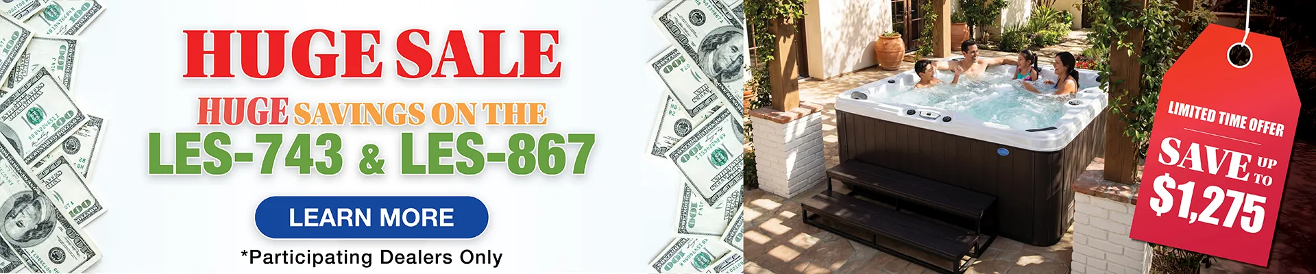 Calspas hot tub being used in a family setting - Allen